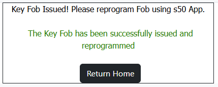 Key Issued